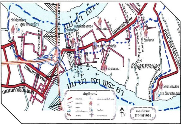 ภาพที่ 2 แผนที่ตำบลทรงคนอง (ที่มา: องค์การบริหารส่วนตำบลทรงคนอง, น.2)