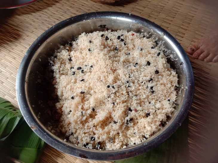 วัสดุอุปกรณ์ในการทำข้าวต้มใบก๋ง