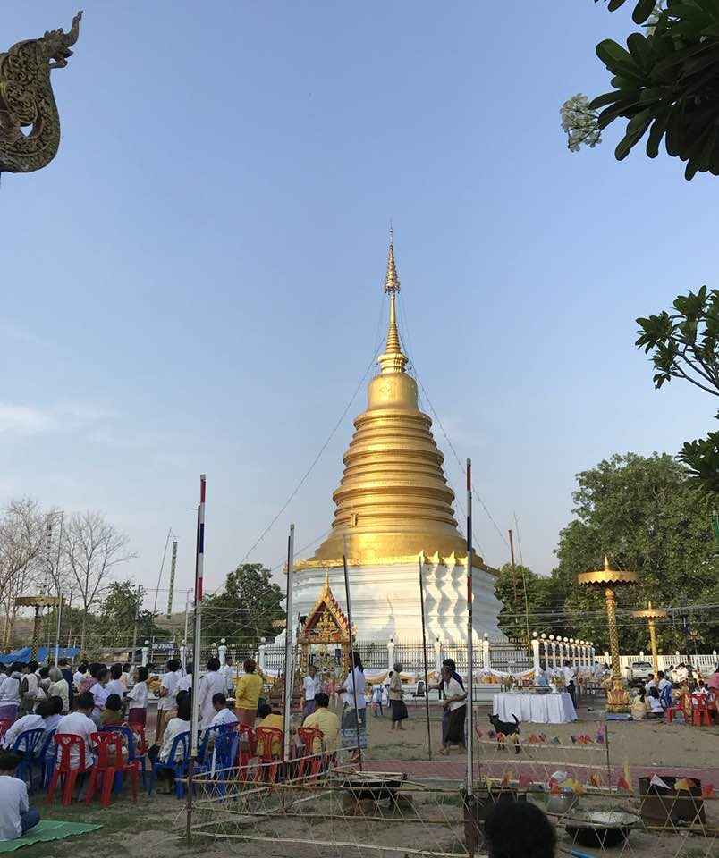 พระธาตุลอย (ที่มา : วัดชลประทานรังสรรค์ หลวงพ่อทันใจ, 2566)
