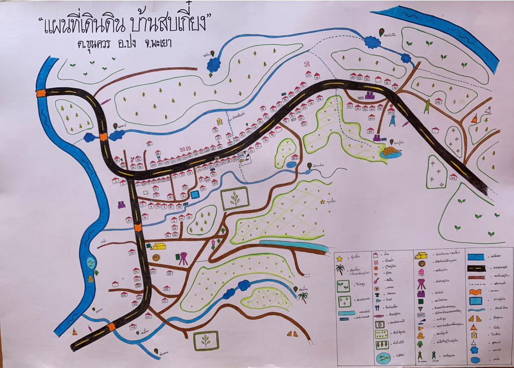 คำอธิบาย: ภาพ แผนที่เดินดิน (ที่มา : คลังข้อมูลชุมชน)