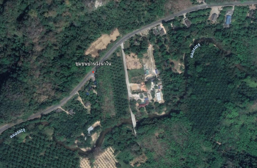 แผนที่ชุมชนบ้านวังนาใน
(ที่มา : Google Earth, 2567)