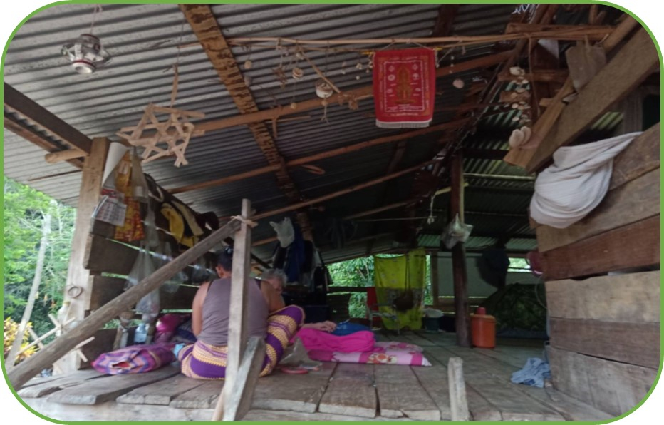 ภาพที่ 14 หน้าบ้านจะมียันต์ห้อยกันสิ่งไม่ดี