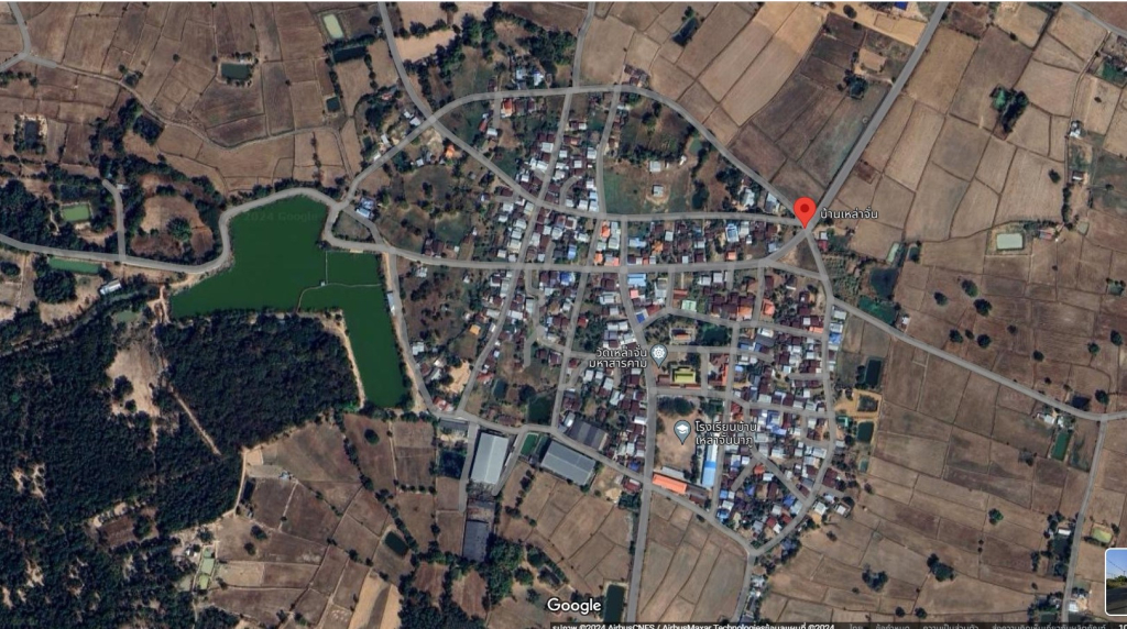 แผนที่ดาวเทียมบริเวณชุมชน(ที่มา : Google maps)