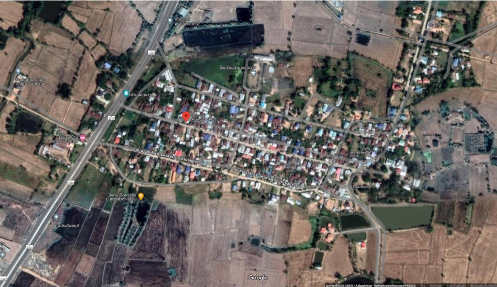 แผนที่บ้านจอกขวาง(ที่มา : Google maps)