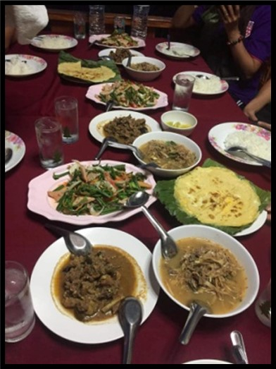 รับประทานอาหารร่วมกัน
(ที่มา : ชนพล สุระ, 2 สิงหาคม 2561)