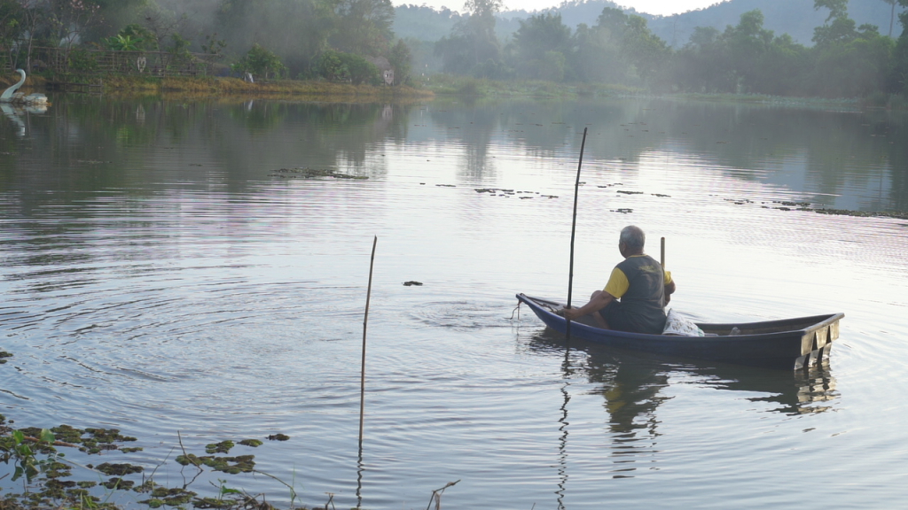 การหาปลาในลำห้วย
(ที่มา : นวนุรักษ์, ม.ป.ป.)