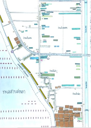 แผนที่เดินดินแสดงลักษณะพื้นที่ชุมชนบ้านหัวลำภู
(ที่มา :&nbsp;อรทัย หนูสงค์, 2560: 68)