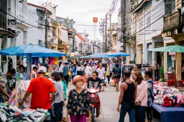 ชุมชนท่องเที่ยวเชิงวัฒนธรรมตลาดใหญ่ (ที่มา :
องค์การบริหารส่วนจังหวัดพังงา, ม.ป.ป. : ออนไลน์)